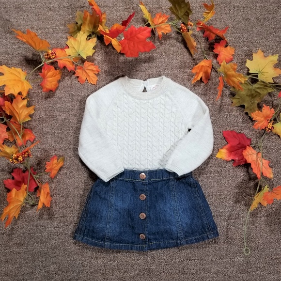 Cat & Jack Other - 2/$20 Cat & Jack Spring sweater & skirt set